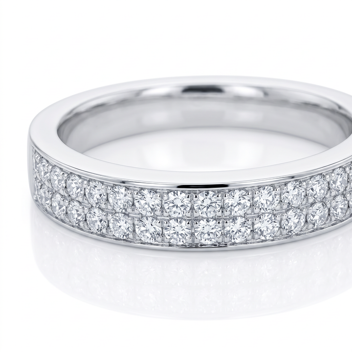 Double-Row Diamond Band — 0.35ct TW