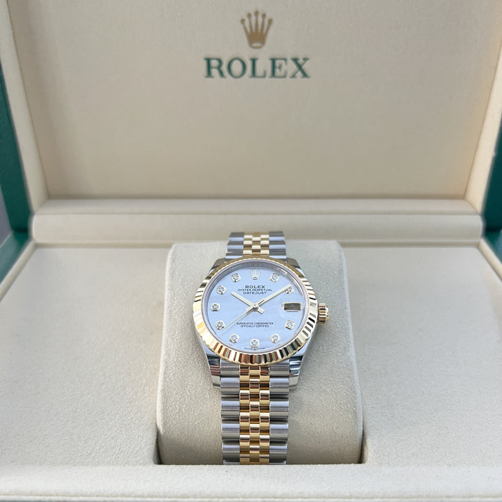 Rolex Datejust31 31mm Steel/YG MOP Dial Diamond Markers 2026 Ref m278273-0028 (#1107)