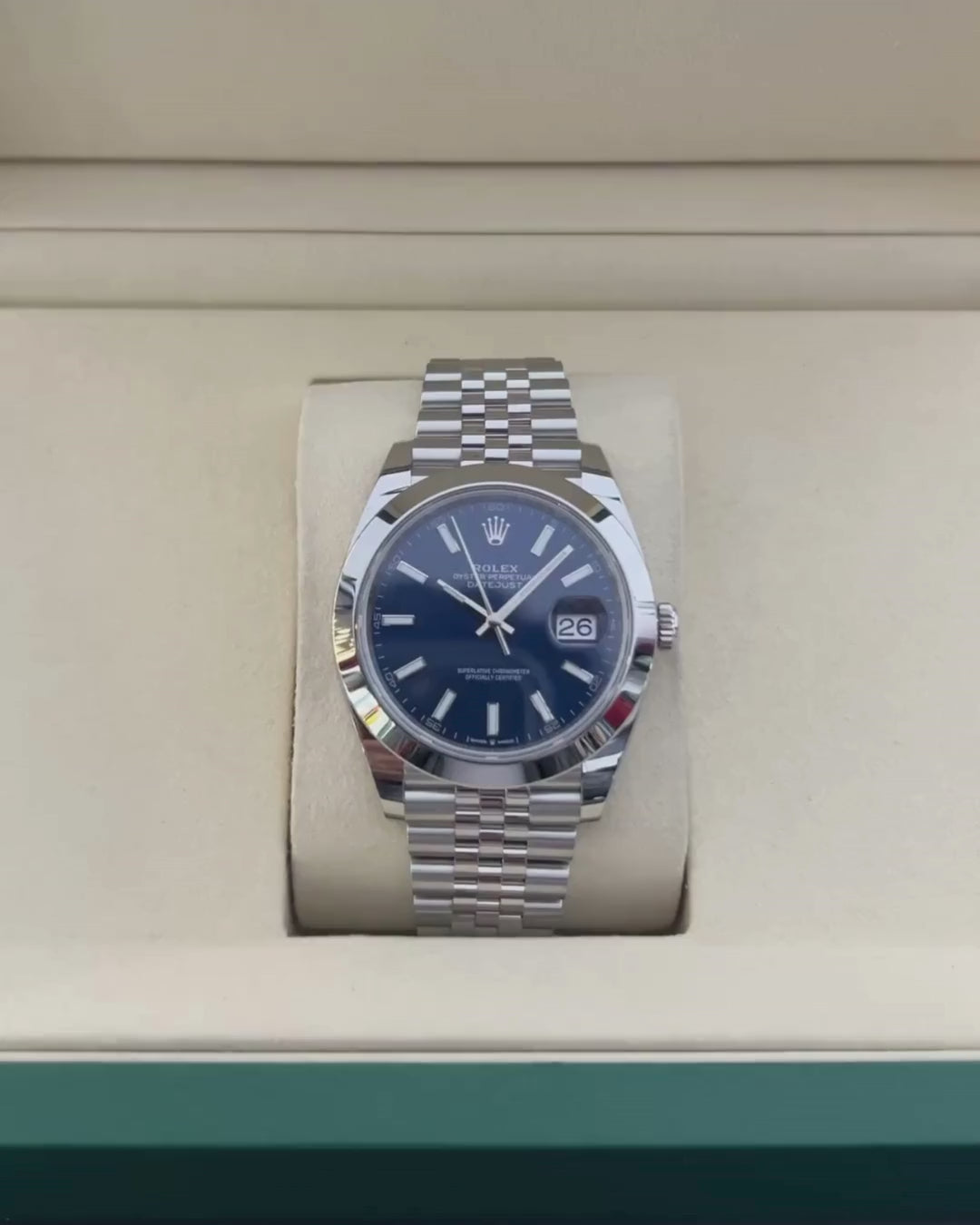 Rolex Datejust41 41mm Steel Blue Dial Stick Markers 2025 Ref m126300-0002 (#1071)