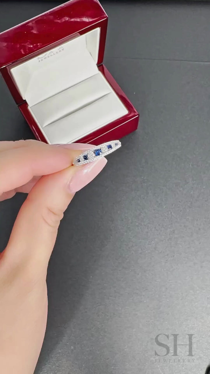 Dawn Sapphire Diamond Ring (4.5mm) - W1145