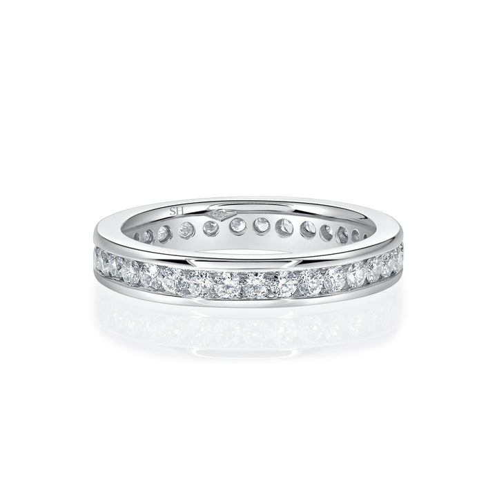 Channel-Set Eternity Medium Width Women’s Wedding Band (3.4mm) - W0495