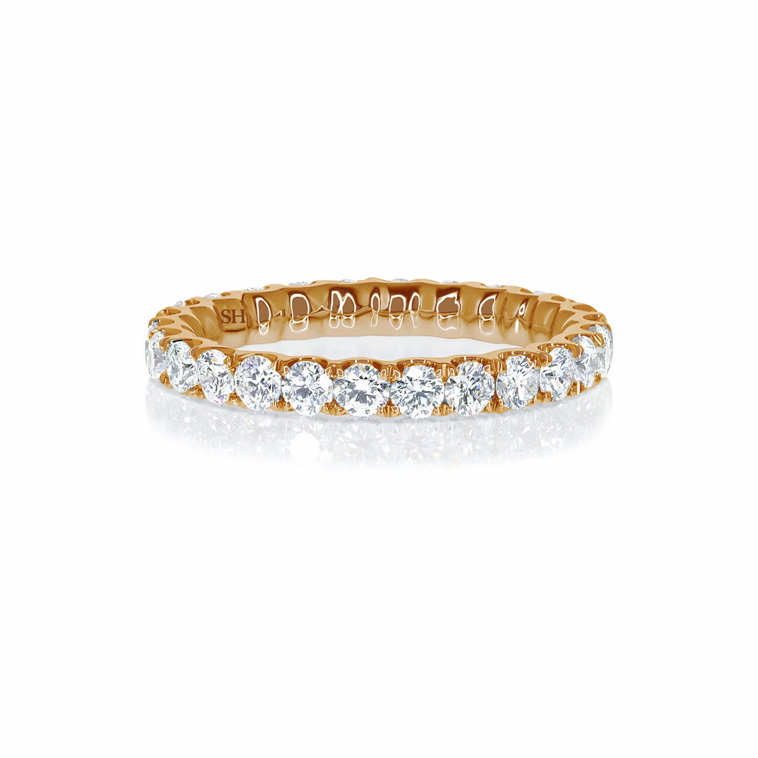 Thumb caption:Medium width scalloped women’s diamond eternity band (2.5mm)|thumb group:1|grid_preview:true