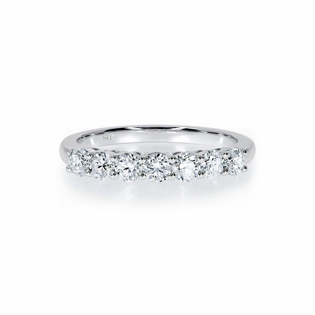 Prong set diamond on sale band