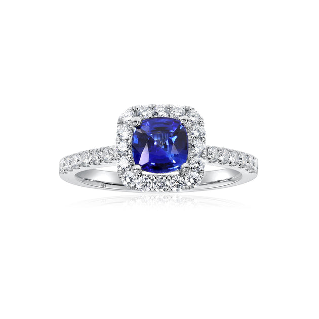 Sapphire Engagement Rings in 18kt Gold: Melbourne, Australia | SH Jewellery